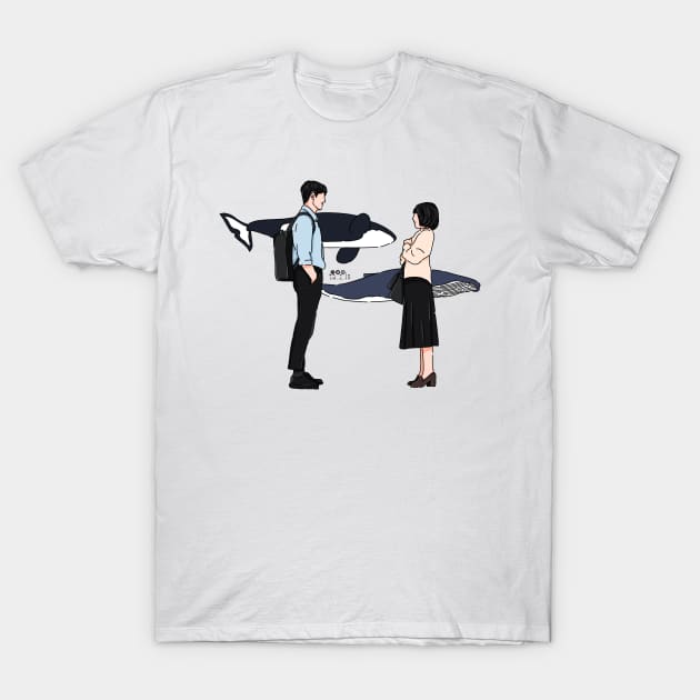 Extraordinary Attorney Woo Happy Ending with Whale T-Shirt by ayshatazin